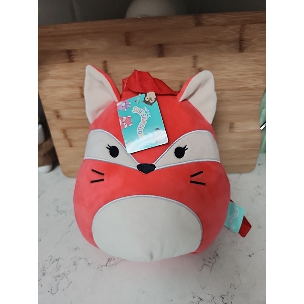 NWT‎ Squishmallow Fifi the Red Fox Plush Toy 11" Backpack Stuffed Animal